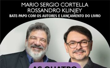 Palestra de Mario Sergio Cortella e Rossandro Klinjey marca lançamento de livro em Curitiba